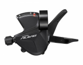 Шифтер Shimano Alivio, M3100-L, левый, 3ск, на хомут, c индикатором, тр. 1800мм