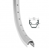 Обод 26" HLQC-02AB 14Gх32Н двойной фрезерованный, алюминиевый черный, арт. 330137