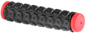 Ручки руля XH-G38 125 мм чёрно-красные (пары) арт.150157
