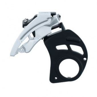 Перек-ль передний Shimano Alivio, M410-E, ун. тяга, под каретк., уг.:63-66