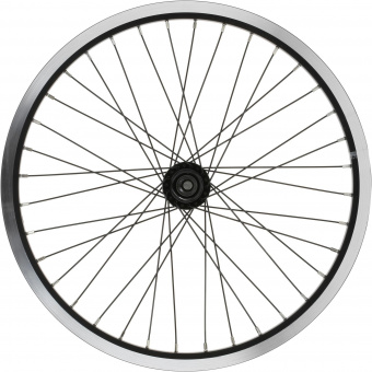 Колесо 27,5" переднее, двойной алю. обод, гайки, D-brake, арт.WSM-27FD