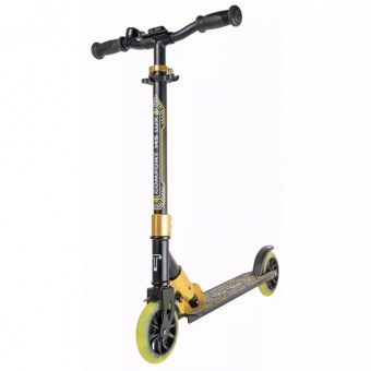 Самокат ТТ COMFORT 145R black/yellow 1/4 фото