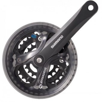 Металлический шатун правый со звездой/левый (набор) т.м. SHIMANO мод. FC-M361-L 42/32/22T 175 мм "по