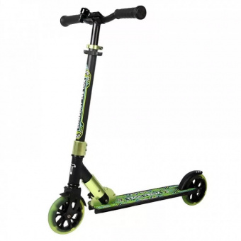 Самокат ТТ COMFORT 145R black/green 1/4 фото