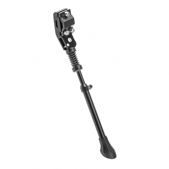 Подножка 20"-28" BLF-F2 крепление на 1 перо задней вилки, телескопическая, алюм.чёрная, арт.390051
