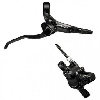 Тормоз диск. Shimano M355, BL(лев)/BR(пер.), пласт. кол., 1000мм, цв. черный