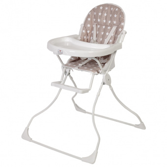 Стульчик д/кормл 152 Звезды МАКИАТО/БЕЛЫЙ Polini kids *1 0002218-17 фото