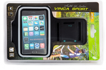 Водозащитный держатель - чехол на руку, чёрный, инд.уп. Vinca Sport