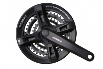 Система Shimano Tourney, M171, 170мм, Кв, 48/38/28, защ, черн