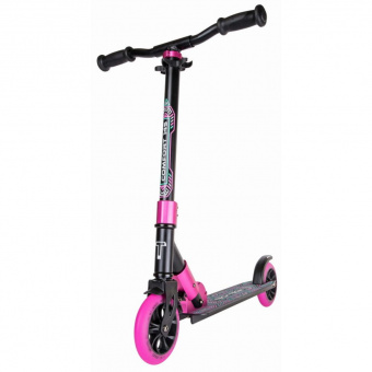Самокат ТТ COMFORT 145R black/pink 1/4 фото