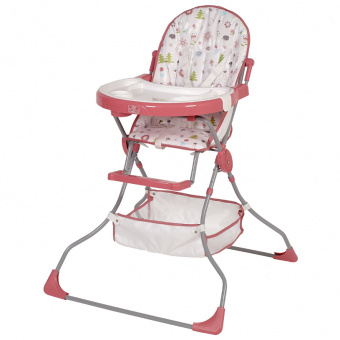 Стульчик д/кормл 252 Лесные друзья РОЗОВЫЙ Polini kids *1 0001710-02 фото