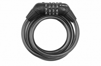 Трос-замок 87601 дл. 1500мм, диам. 10мм, с кодовым замком, арт. 540015