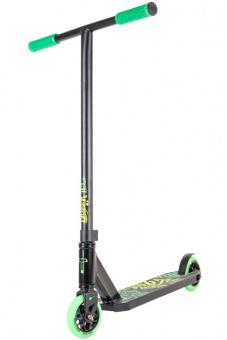 Самокат трюковой Duker 101 black/green 1/4 фото