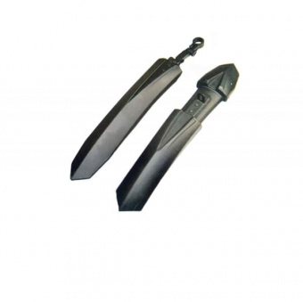 Комплект крыльев 24"-26" XGNB-063, пластик, полуфэт, чёрные, арт. 610245