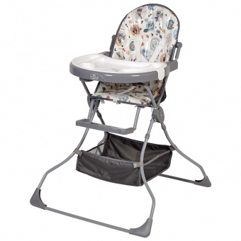 Стульчик д/кормл 252 Совы СЕРЫЙ Polini kids *1 0001458-03 фото