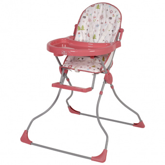 Стульчик д/кормл 152 Лесные друзья РОЗОВЫЙ Polini kids *1 0001709-02 фото