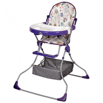 Стульчик д/кормл 252 Совы ФИОЛЕТ Polini kids *1 0001458-07 фото