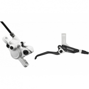 Тормоз диск. Shimano M355, BL(прав)/BR(задн), пласт. кол., 1700мм, цв. белый