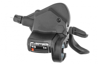 Шифтер/манетка правый Microshift TS39-9R 9-ти скор. с тросом 2050 мм, арт. 590124