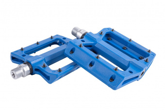Педали нейлон со сьемными шипами, подш. пром, 9/16",357гр N-5 blue 1/20