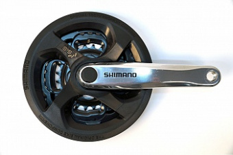 Система Shimano Tourney, M131, 170мм, Кв, 42/34/24, сереб