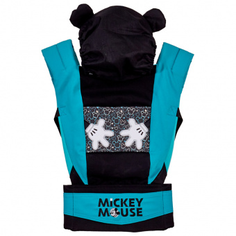 Рюкзак-кенгуру Disney baby Микки Маус ЧЕРНЫЙ с вышив Polini kids *1 0001699-9 фото