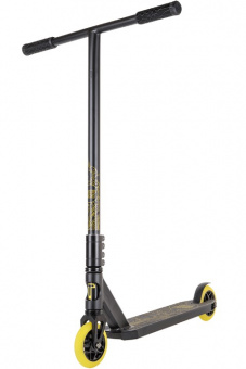 Самокат трюковой Duker 303 black/yellow 1/4 фото
