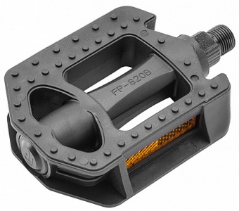 Педали FP-820B, ось 9/16", пластик, чёрные арт.360126