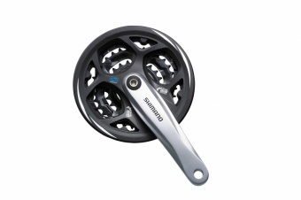 Система Shimano Altus, M311, 170мм, Кв, 42/32/22T, защ, сереб
