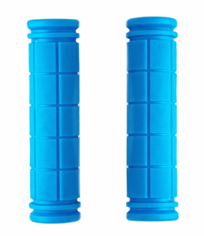 Грипсы резиновые голубые, длина 125 мм, инд. упаковка Vinca Sport