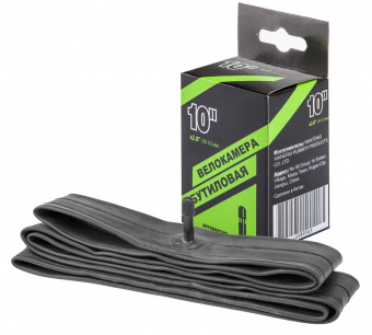Велокамера 10" x 2.0" автовентиль, в инд. упаковке, арт. 790002